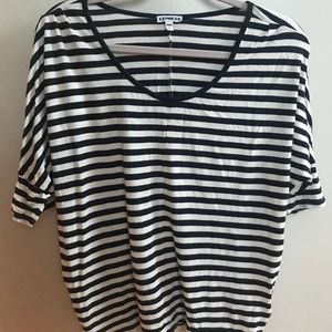 Striped 3/4-Length T-shirt